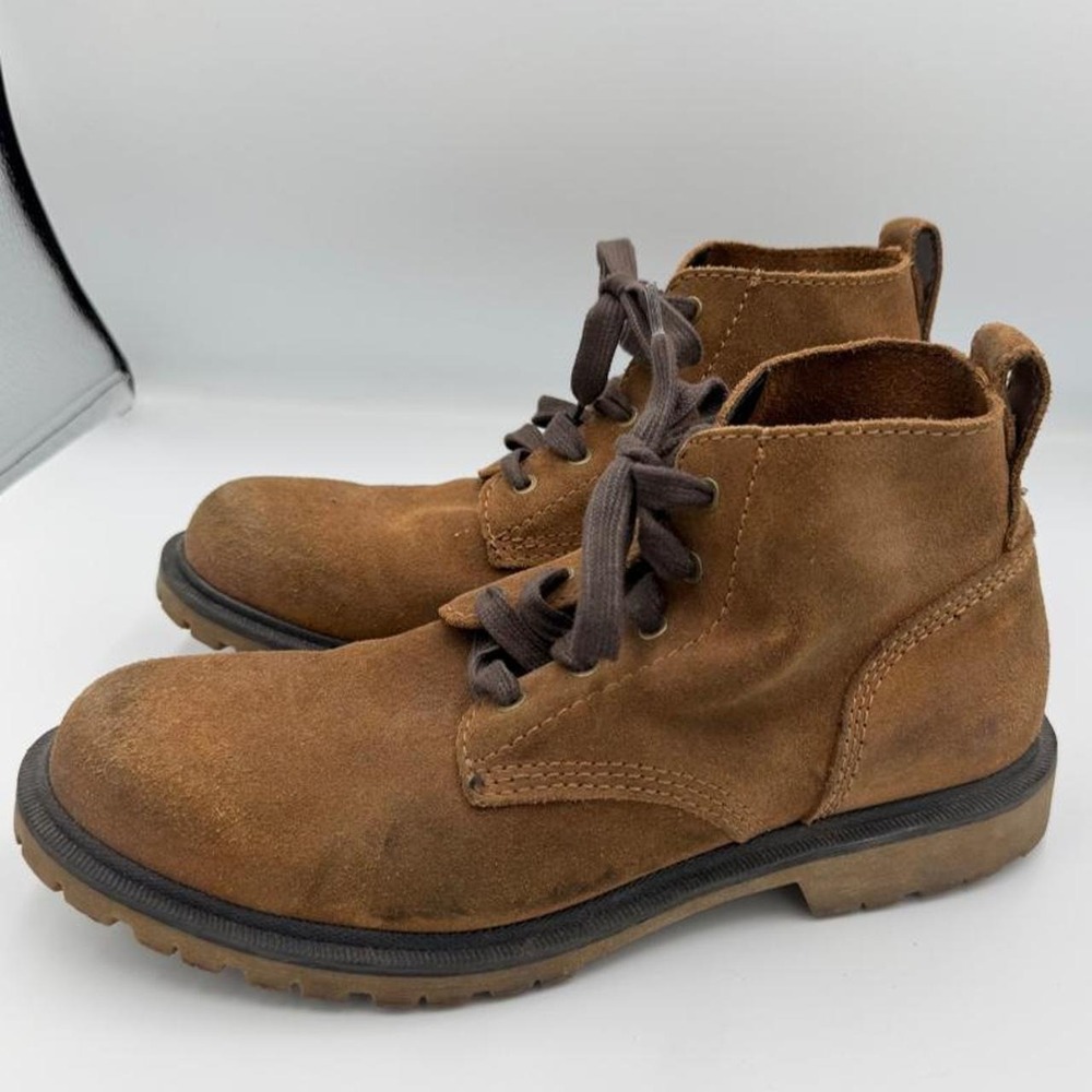 Men's 9.5 D M Frye FCO Ranger Chukka Brown Suede Leather Boots Lace-Up Combat